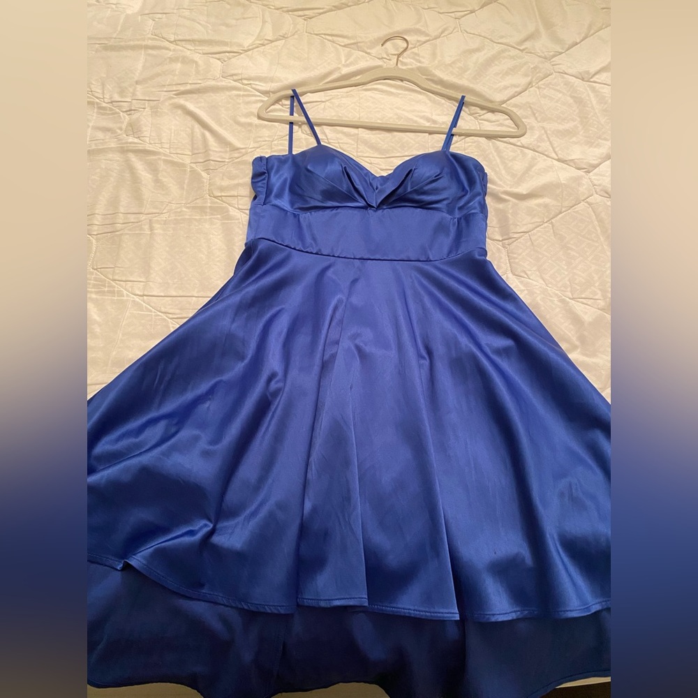 High low blue homecoming dress size 0